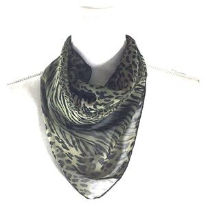 Bill Blass Animal Print Polyester Scarf NWT